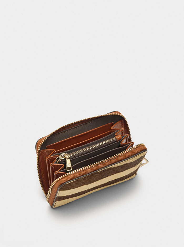 Kürklü Deri Cüzdan