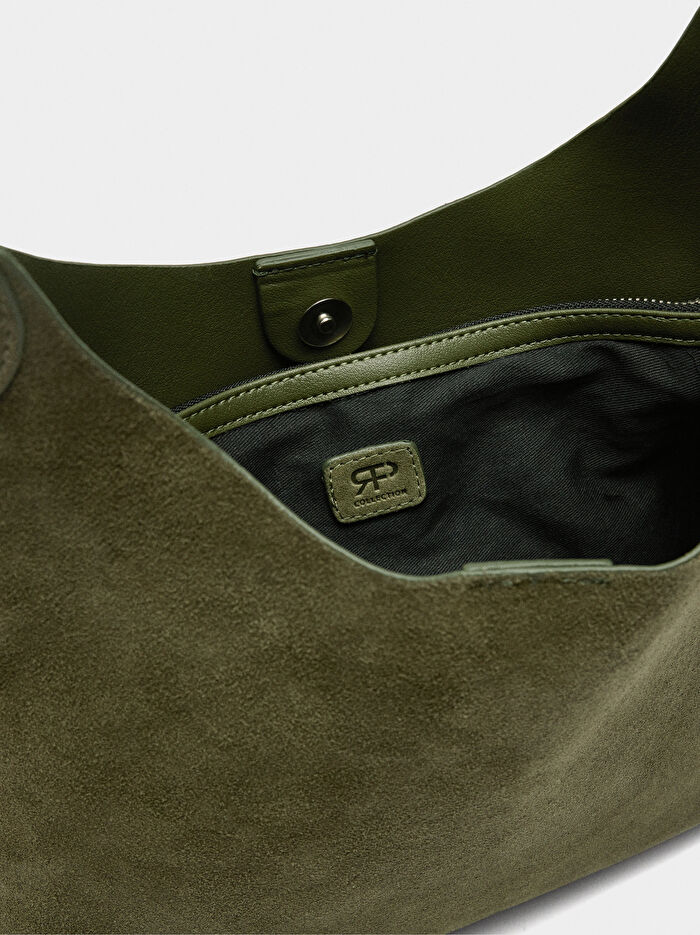 Süet Deri Omuz Çantası