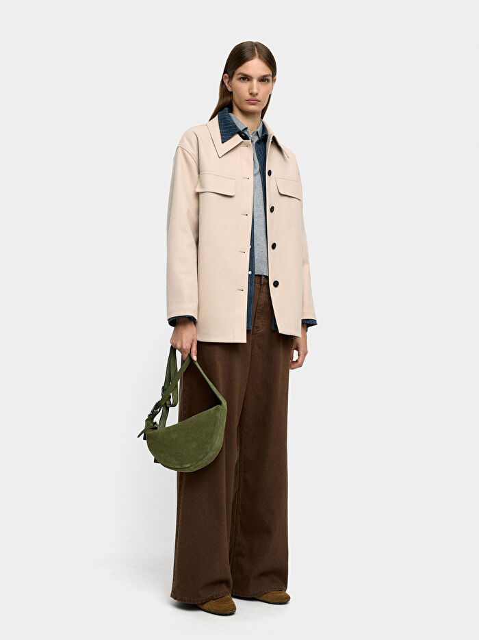 Yaka Detaylı Overshirt