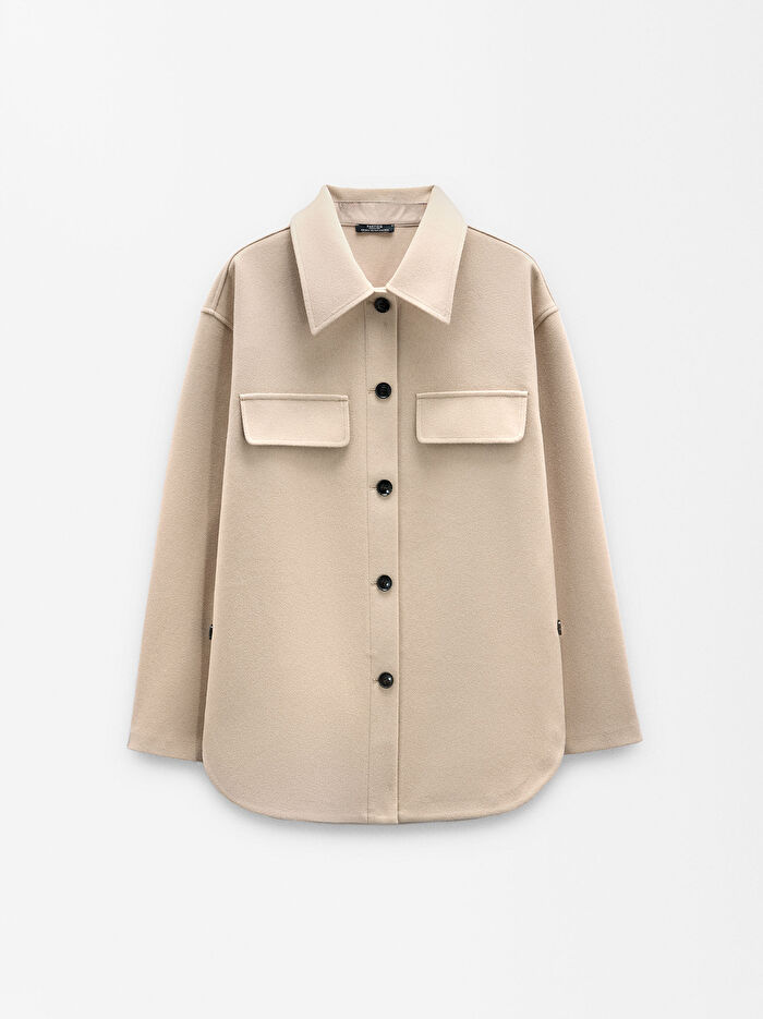Yaka Detaylı Overshirt