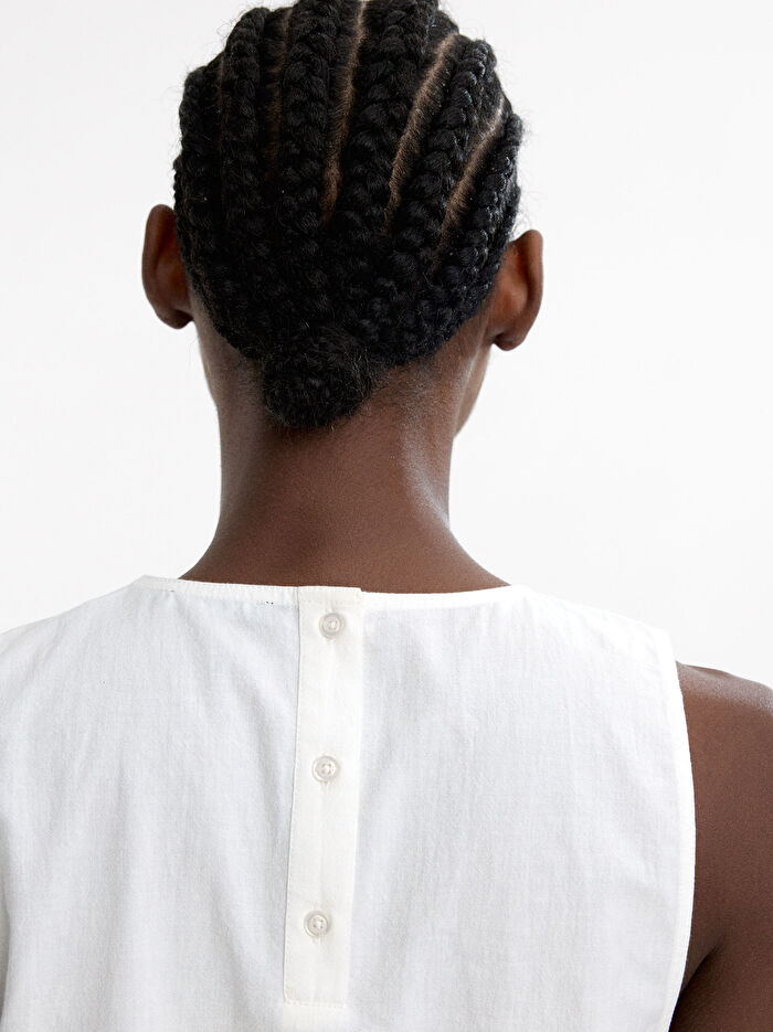 %100 Pamuk Nakışlı Üst