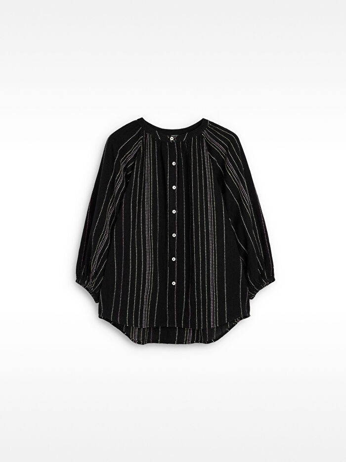 Çok Renkli Üst Dikiş Gömlek %100 Pamuk