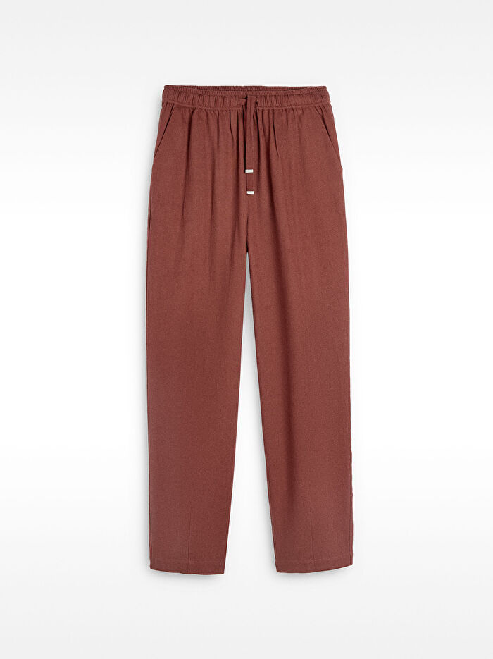 Ayarlanabilir İpli Pamuklu Pantolon