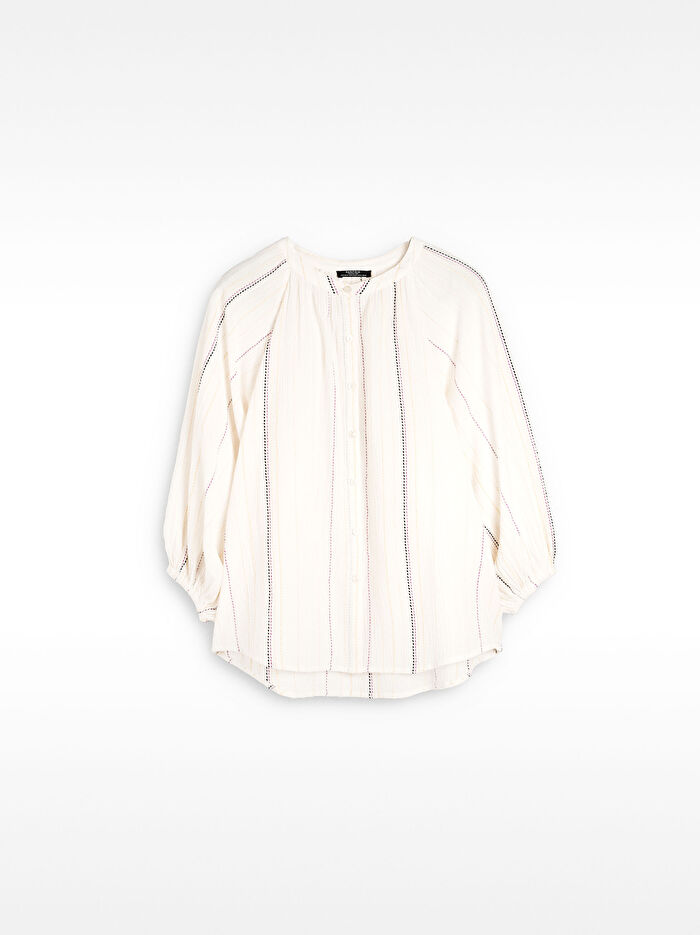 Çok Renkli Üst Dikiş Gömlek %100 Pamuk