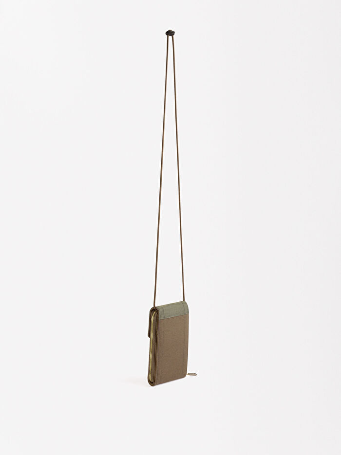 Teknik Kumaş Renk Bloklu Telefon Kılıfı