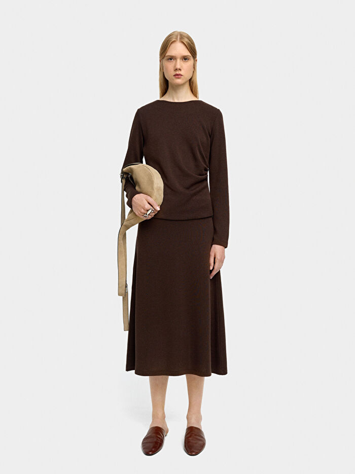 Drape Detaylı T-Shirt