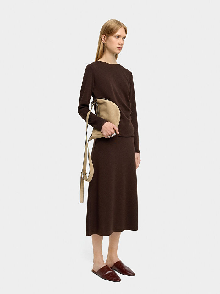 Drape Detaylı T-Shirt