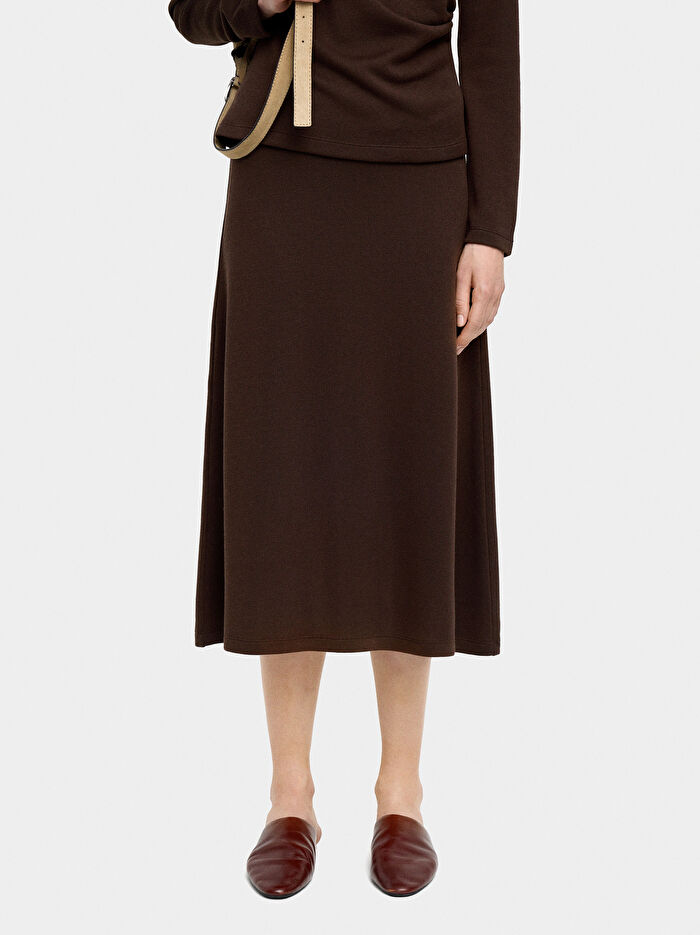 Elastik Bel Midi Etek