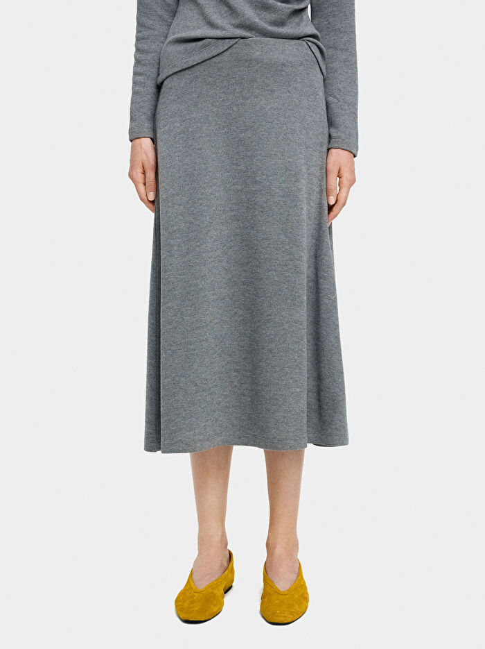 Elastik Bel Midi Etek