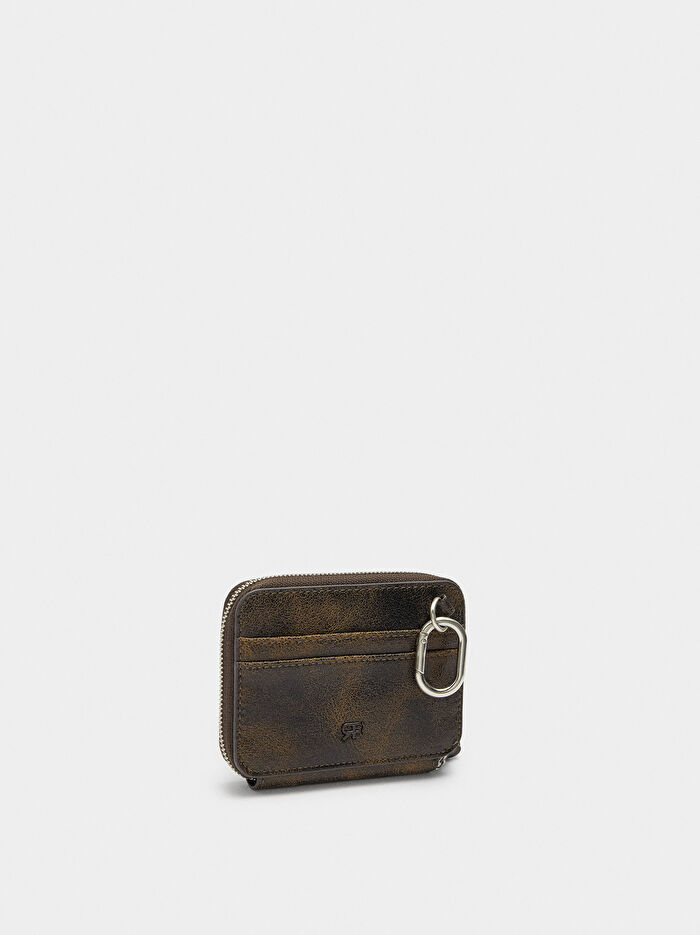 Zımba Detaylı Bozuk Para Çantası