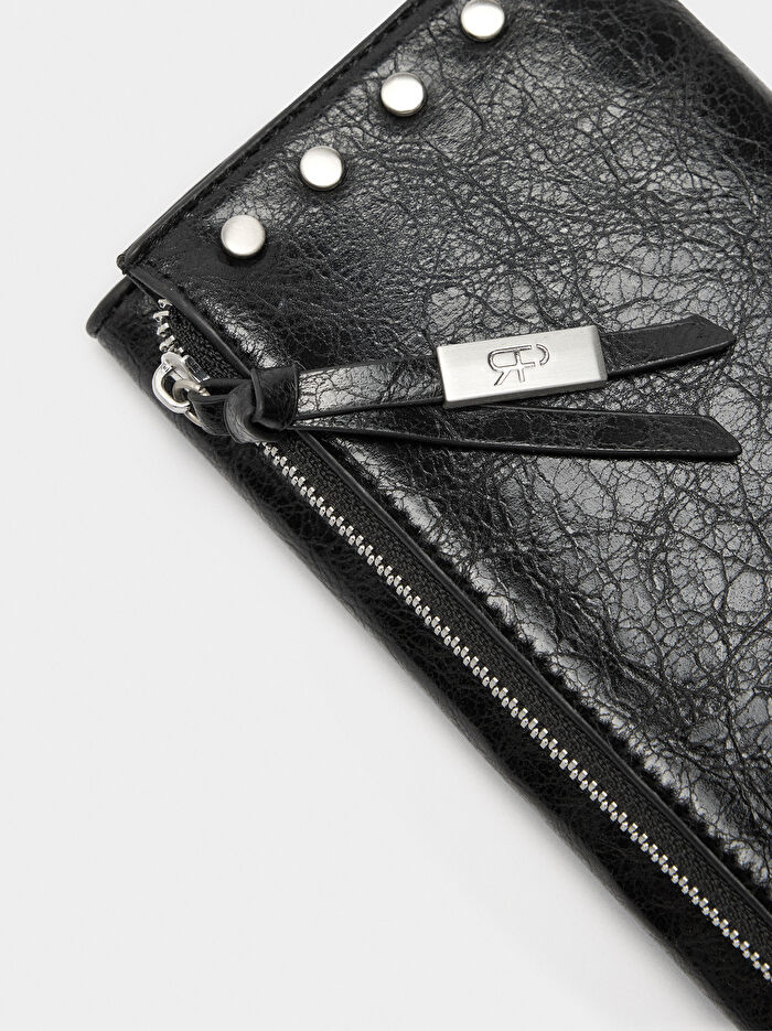 Zımba Detaylı Cüzdan Çanta