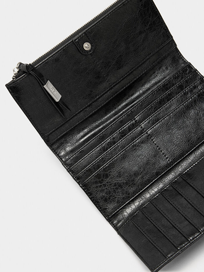 Zımba Detaylı Cüzdan Çanta