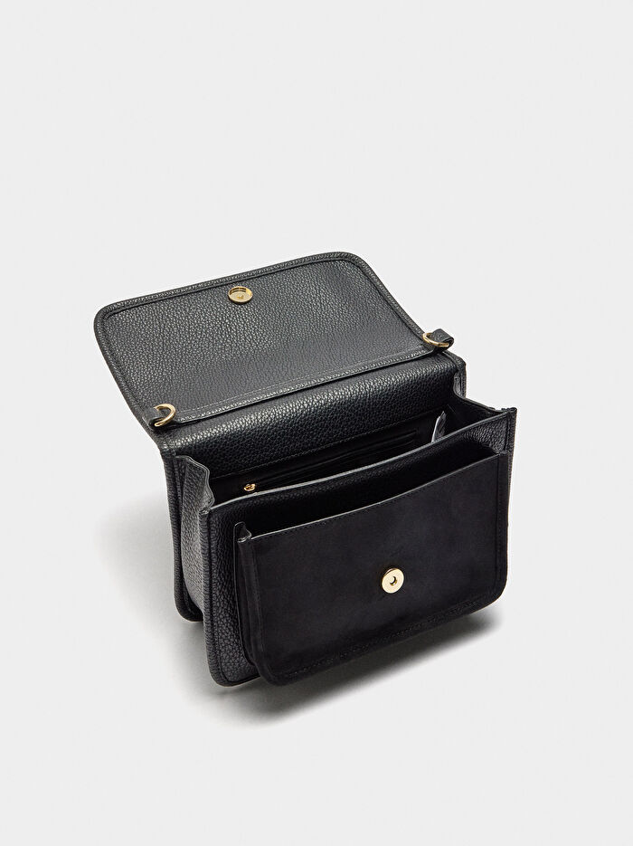 Kapaklı Dokulu Çapraz Çanta