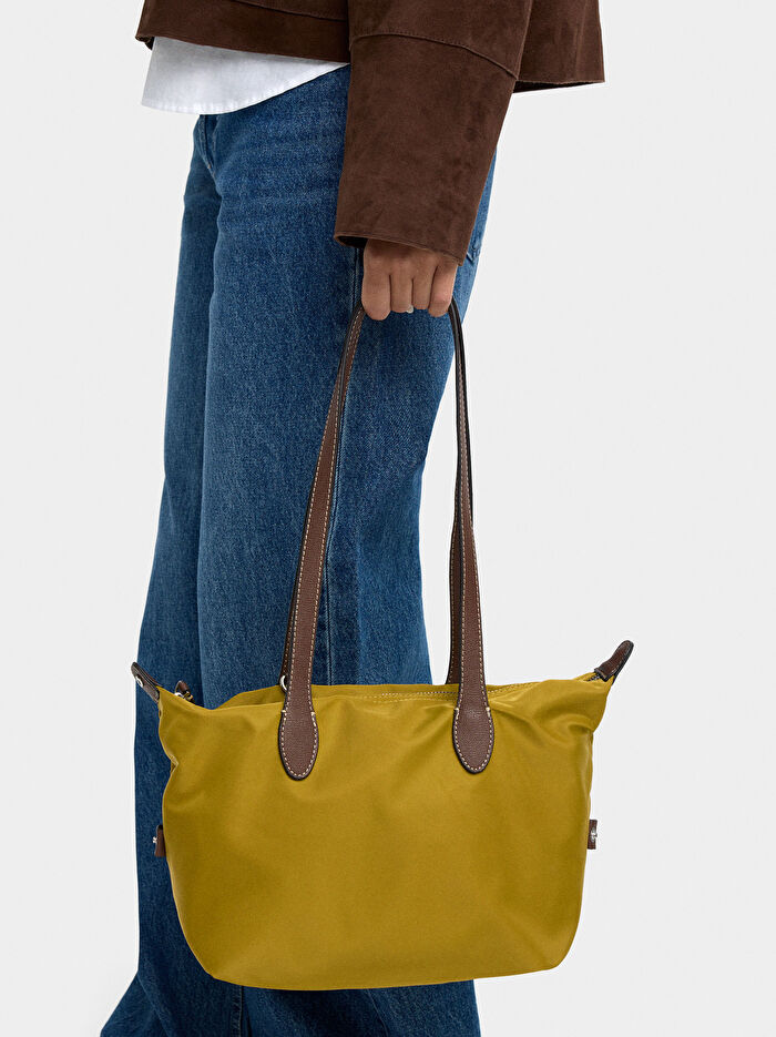 Teknik Kumaş Shopper Çanta S