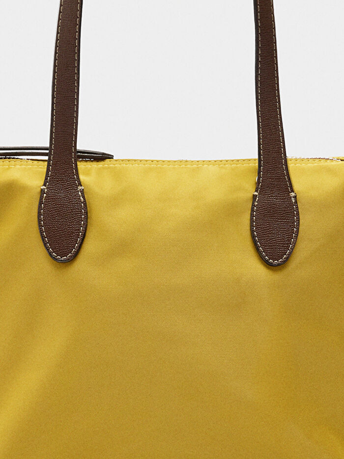 Teknik Kumaş Shopper Çanta S