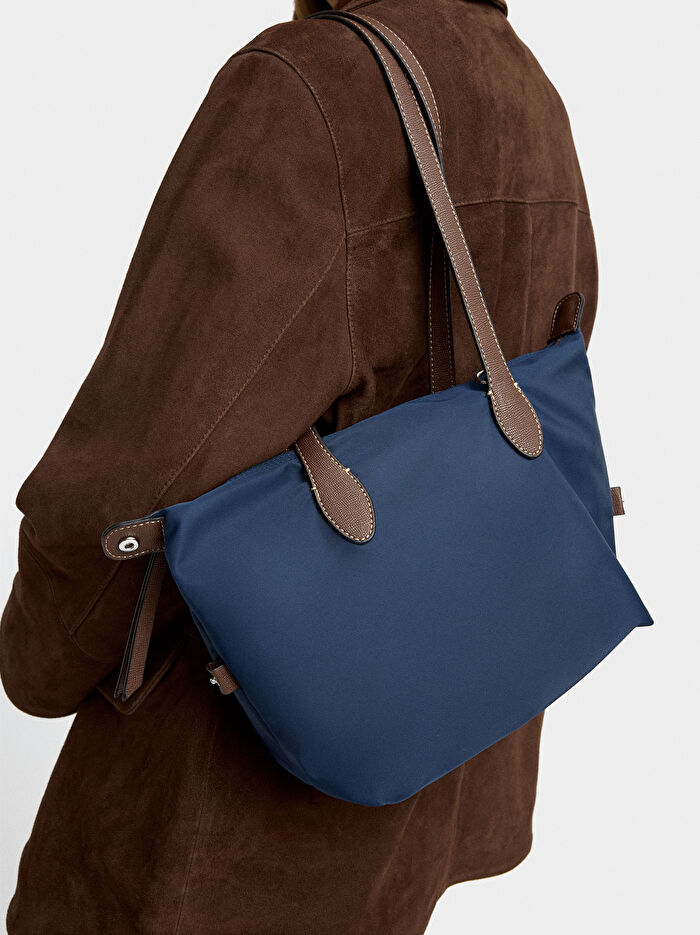 Teknik Kumaş Shopper Çanta S