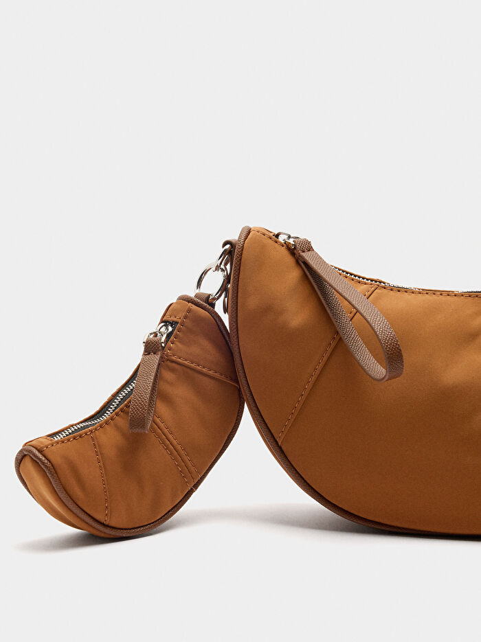 Teknik Kumaş Çapraz Askılı Çanta