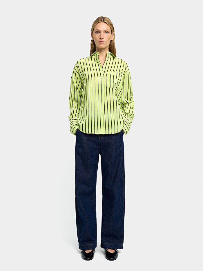 Uzun Kollu Çizgili Gömlek