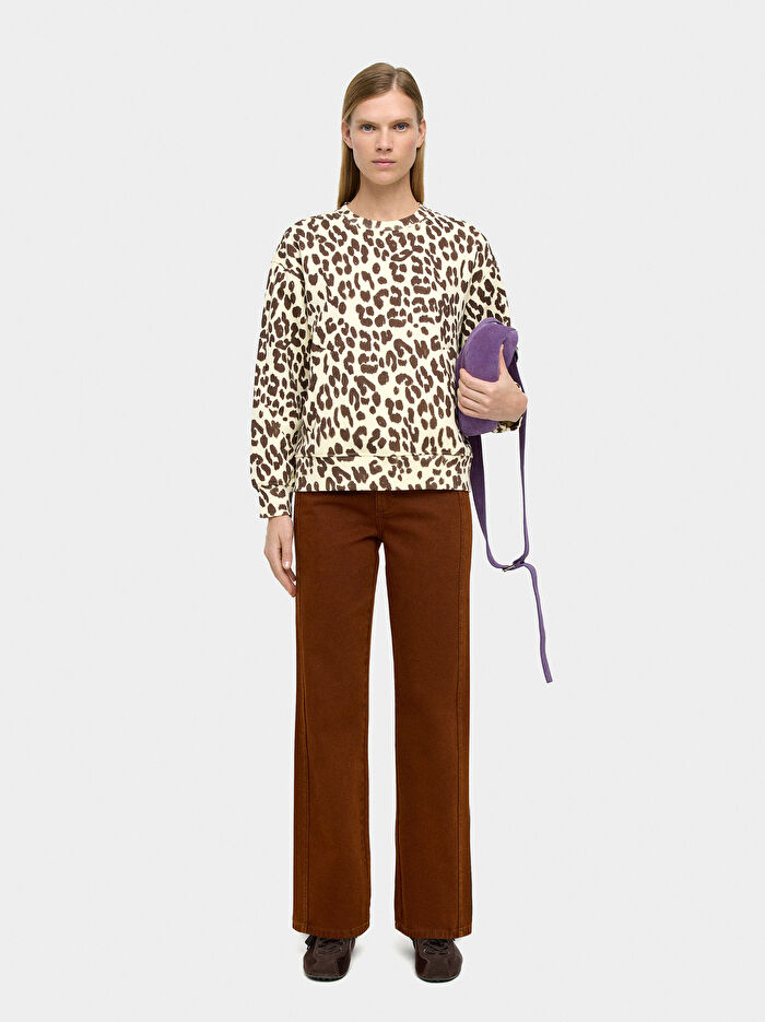 Hayvan Desenli Sweatshirt