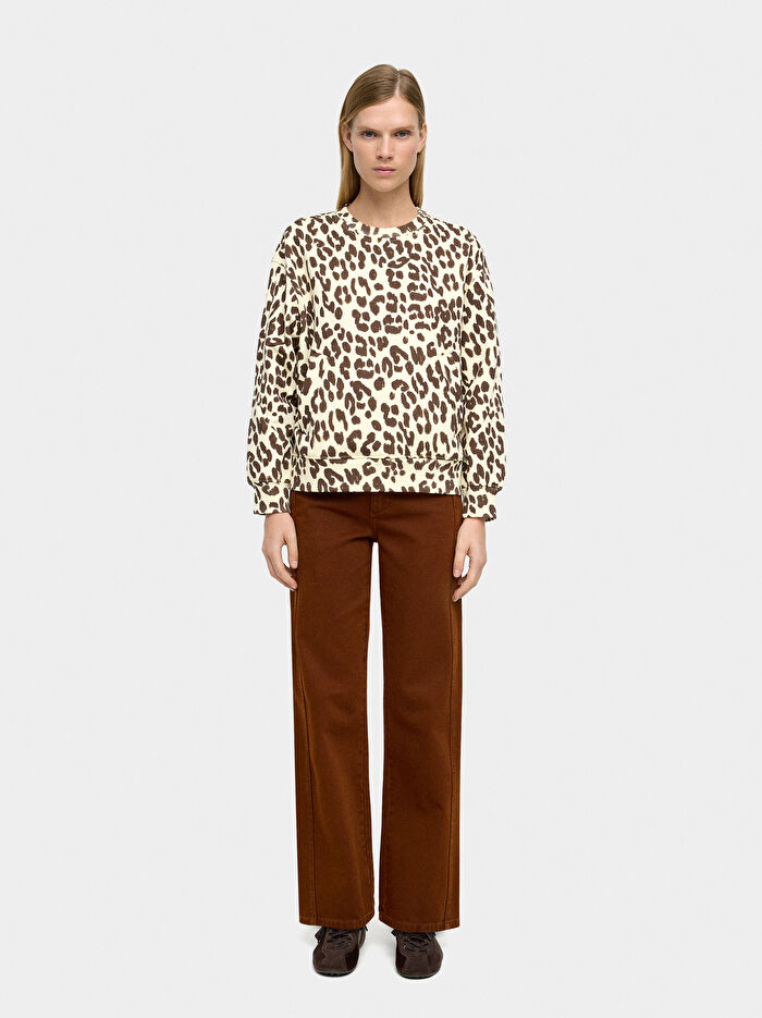 Hayvan Desenli Sweatshirt