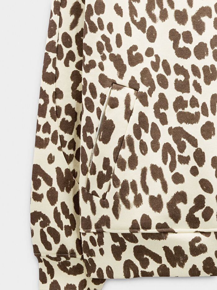 Hayvan Desenli Sweatshirt