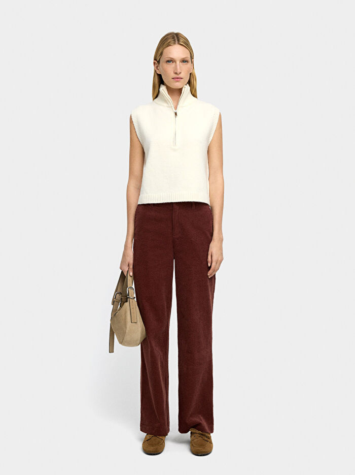 Fermuarlı Örme Üst