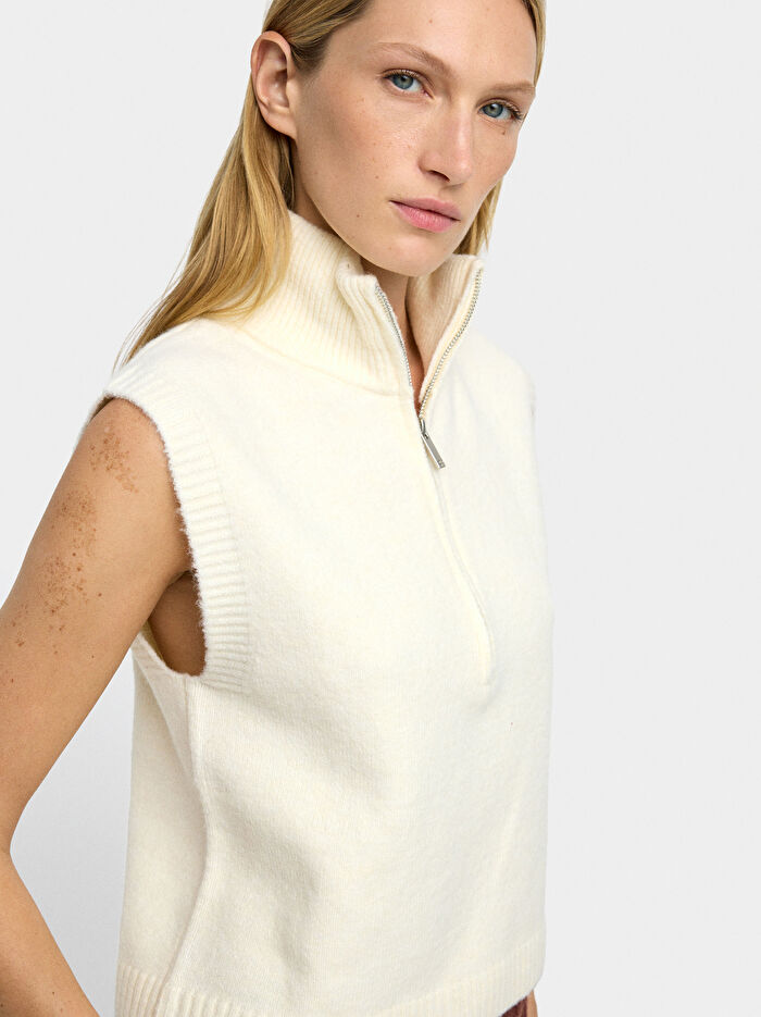 Fermuarlı Örme Üst