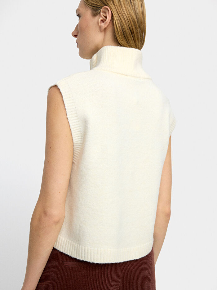 Fermuarlı Örme Üst