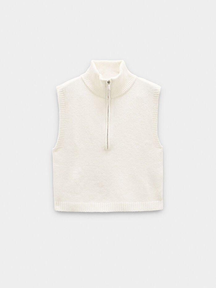 Fermuarlı Örme Üst