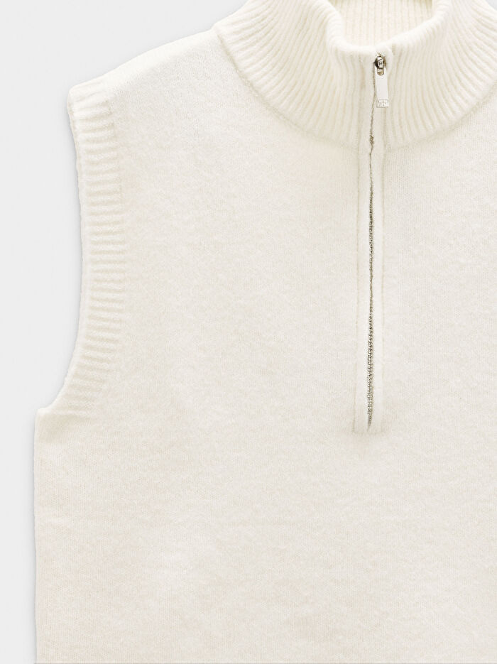 Fermuarlı Örme Üst