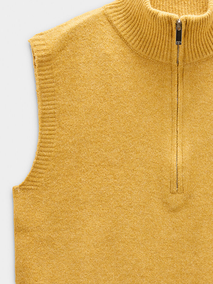 Fermuarlı Örme Üst