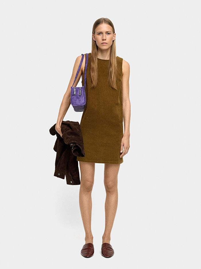 %100 Pamuk Kadife Elbise