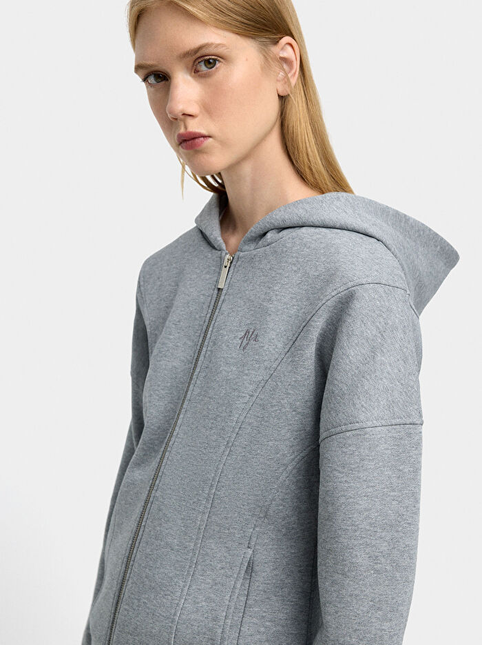 Pamuklu Kapüşonlu Sweatshirt