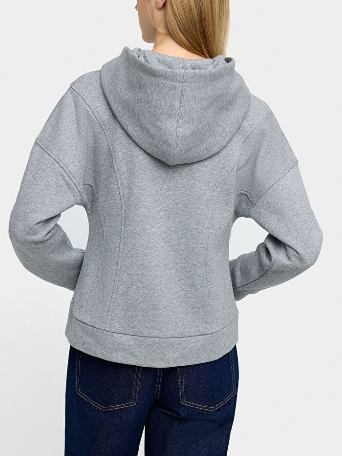 Pamuklu Kapüşonlu Sweatshirt