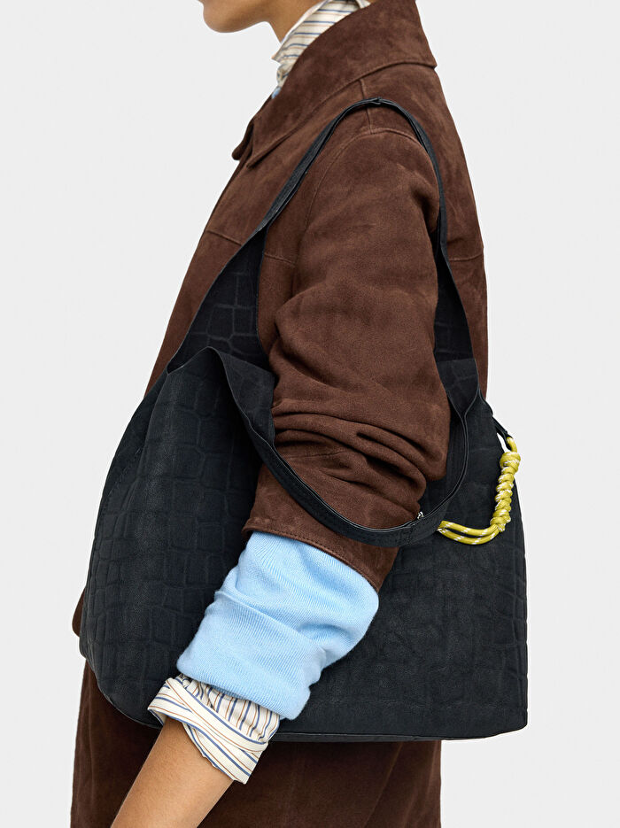 Desenli Shopper Çanta