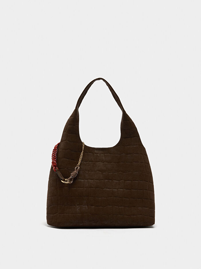 Desenli Shopper Çanta