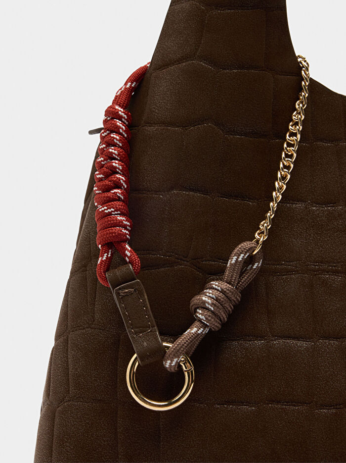 Desenli Shopper Çanta