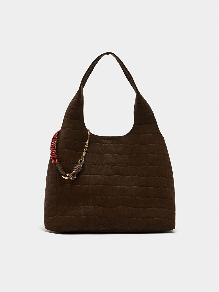 Desenli Shopper Çanta