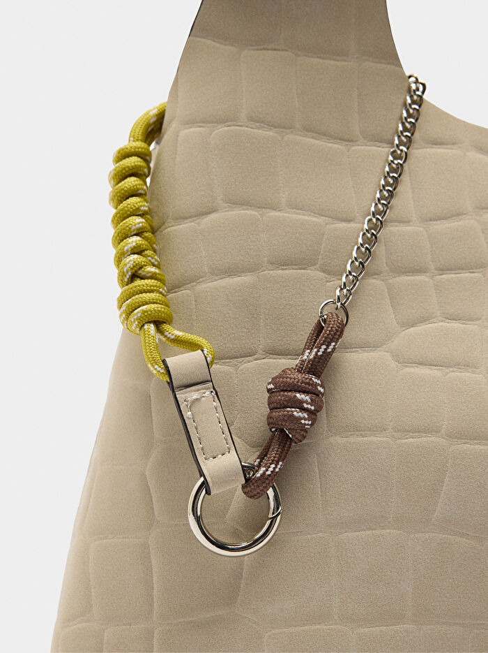 Desenli Shopper Çanta