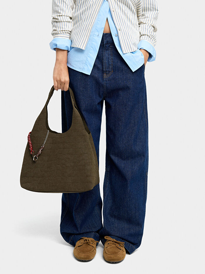 Desenli Shopper Çanta