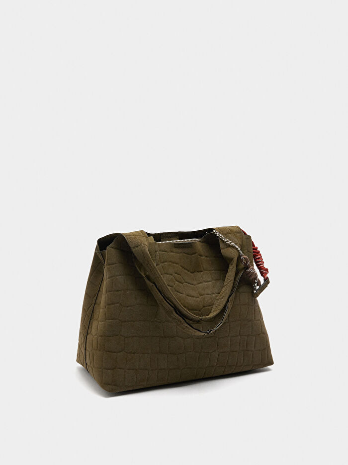 Desenli Shopper Çanta