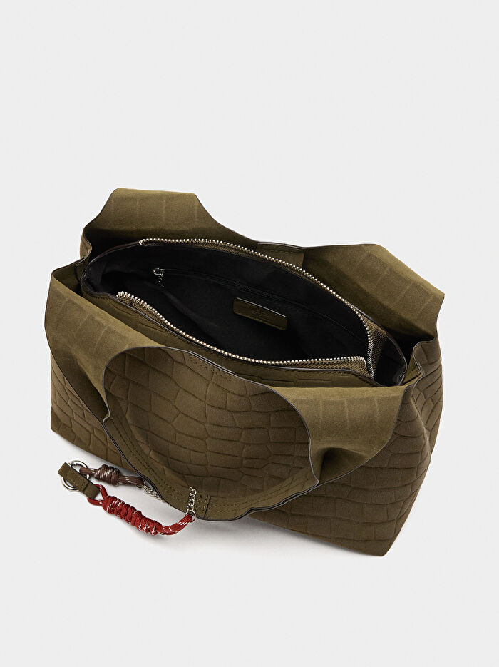 Desenli Shopper Çanta