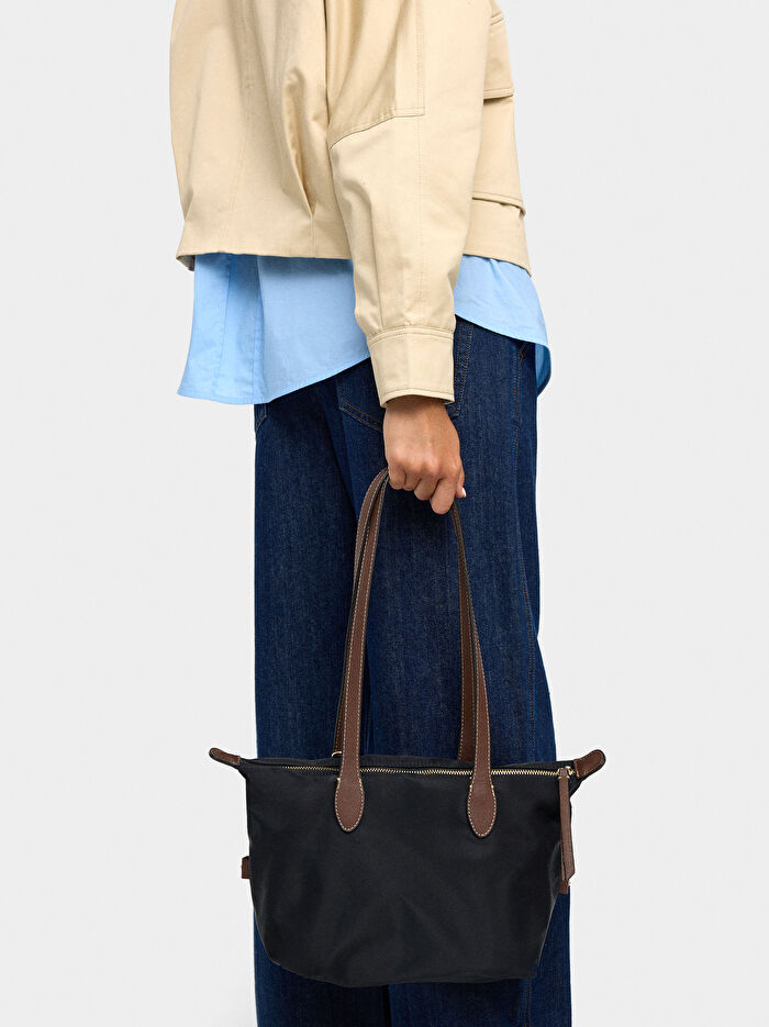 Teknik Kumaş Shopper Çanta S