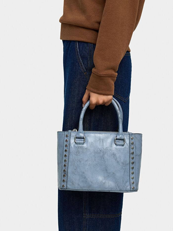 Zımba Detaylı Tote Çanta