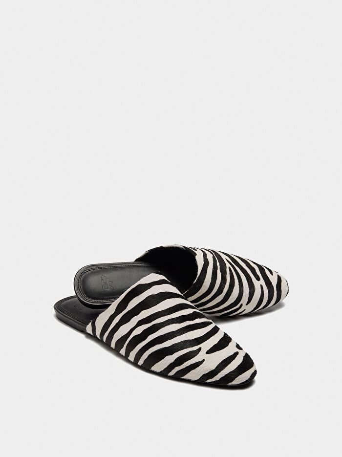 Hayvan Desenli Mule Ayakkabı
