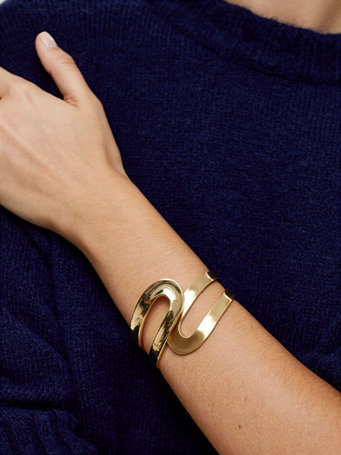 Gold Kelepçe Bilezik