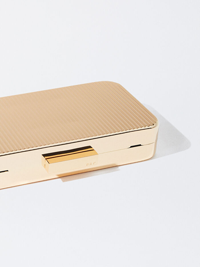 Gold Party Clutch Çanta