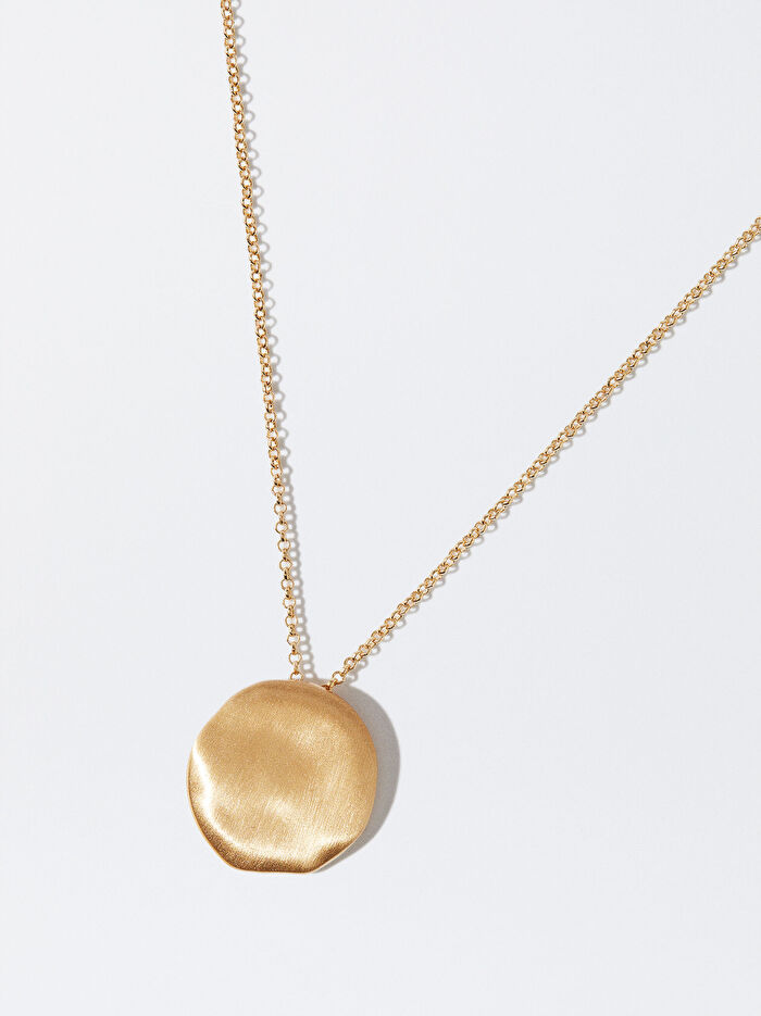 Madalyonlu Gold Kolye