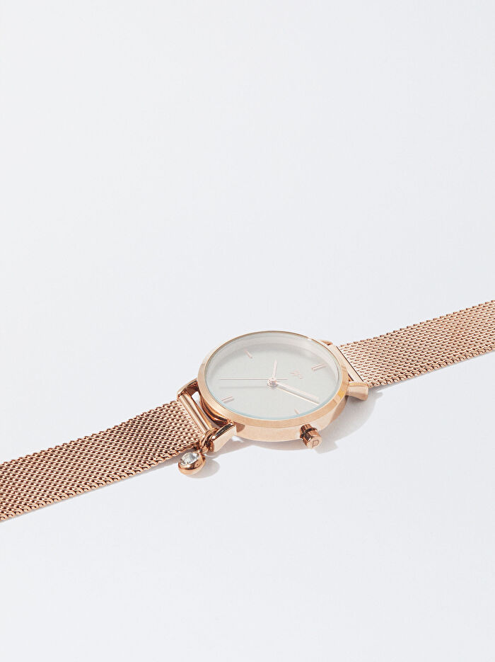 Paslanmaz Çelik Rose Gold Saat