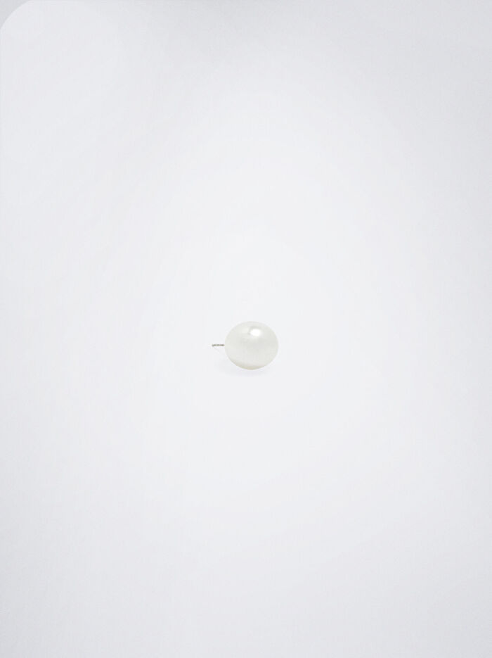 İnci Detaylı Küpe